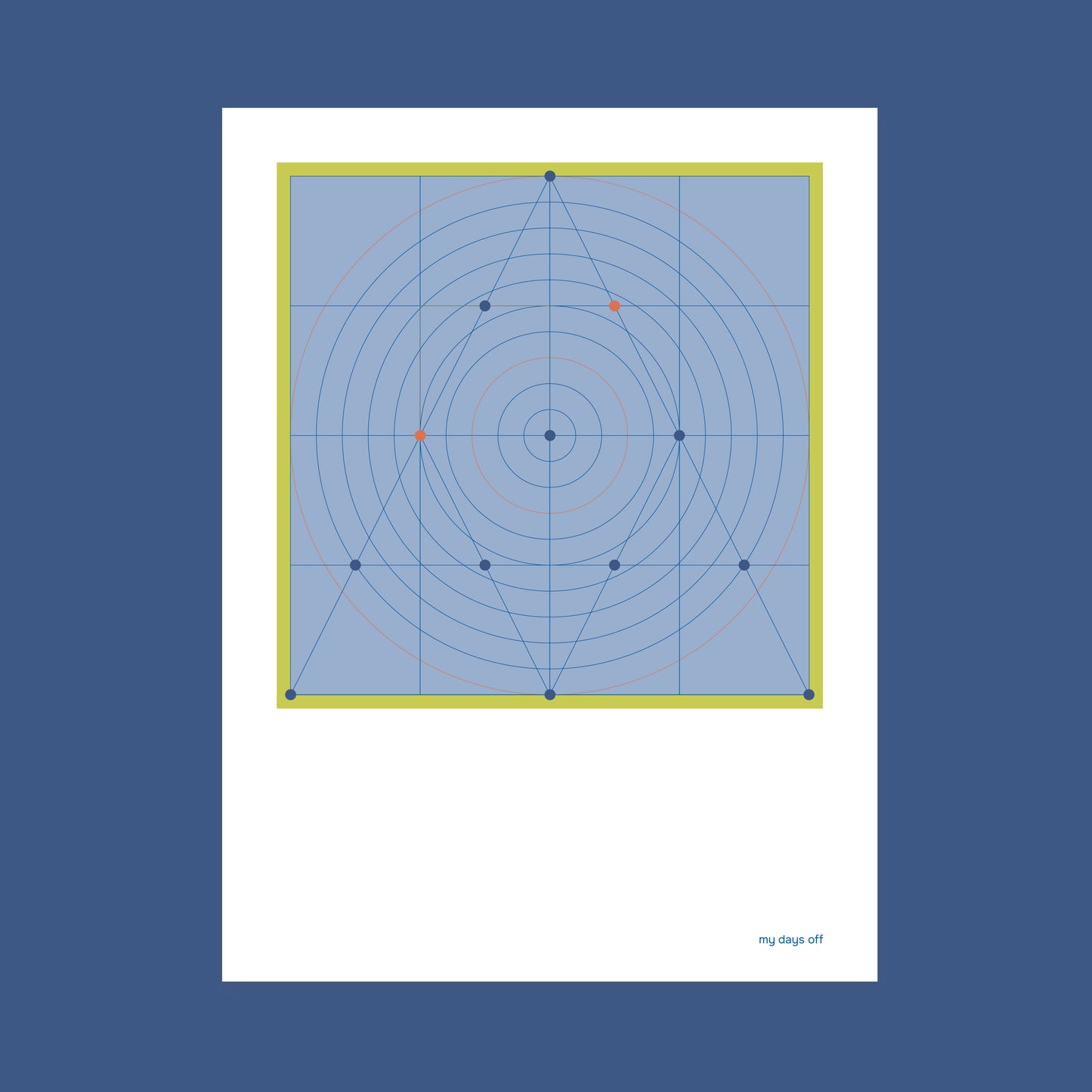 Zwischen System und Zufall – eine geometrische Komposition mit kosmischer Ruhe.