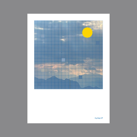 Ein Himmel voller Raster. Die Sonne steht still – aber alles bewegt sich.