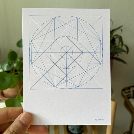 Eine geometrische Ordnung – klar, symmetrisch, meditativ.